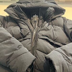 Alo Black Puffer Jacket